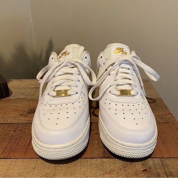 Nike Air Force 1 Icon Clash Metallic Gold - Picture 2 of 9